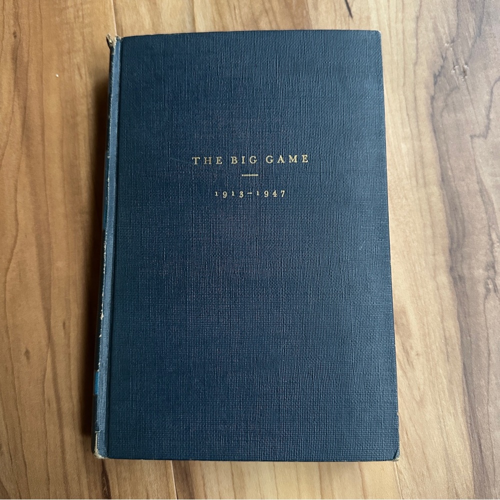 Vintage Hardcover Book - The Big Game Notre Dame Fighting Irish football
